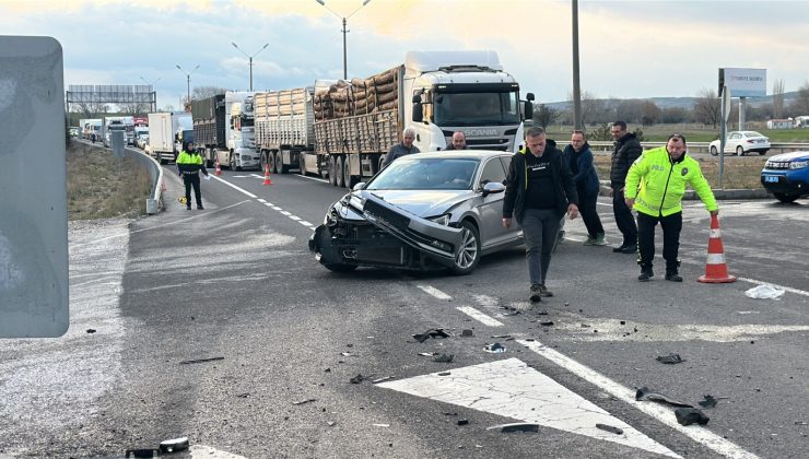 Yoncalı Kavşağında yürekler ağza geldi: 2 yaralı