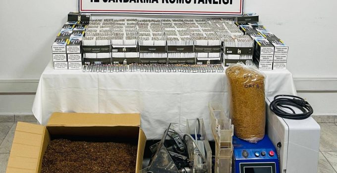 Jandarmadan kaçak tütün operasyonu
