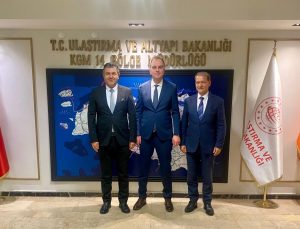 Başkan Akel’den Karayolları Bölge Müdürü Güneş’e hayırlı olsun ziyareti