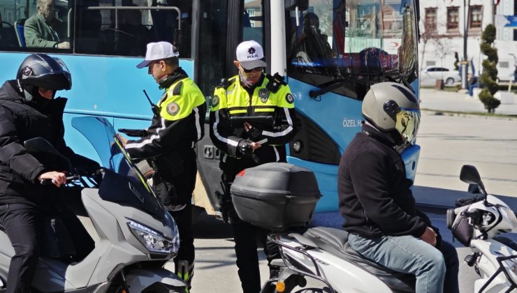 Emniyetten motosikletlere sıkı takip