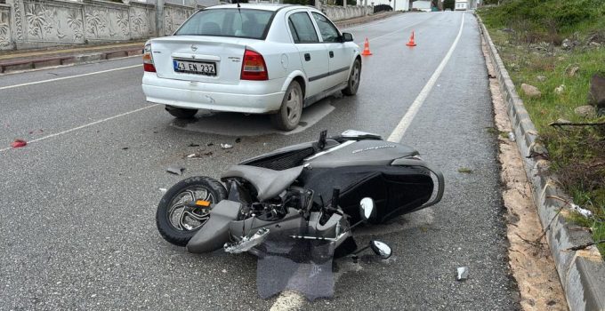 Genç sürücü ağır yaralandı