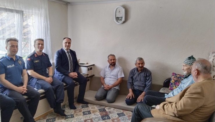 Şehit aileleri ve gazilere bayram ziyareti