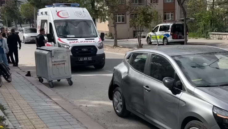 Yayaya yol vermek isteyen otomobile motosiklet çarptı