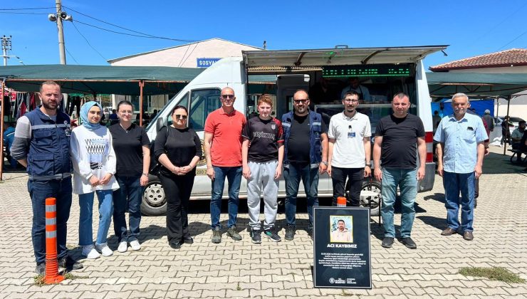 Vefat eden belediye personeli mesai arkadaşları tarafından unutulmadı
