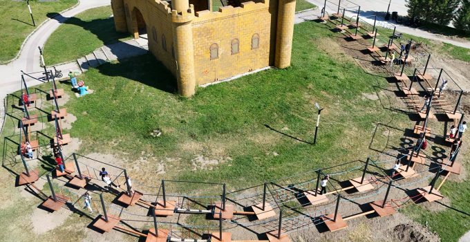 Ada Mesireliğinde çocuklar için macera parkuru kuruluyor
