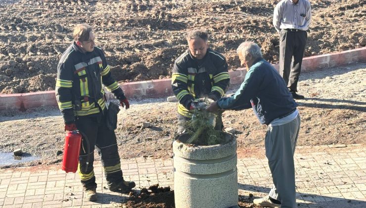 Vatandaşların soğukkanlı müdahalesi faciayı önledi