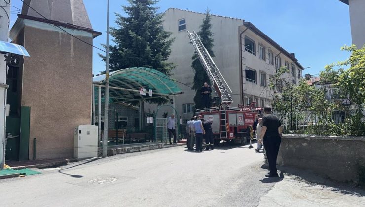 İtfaiye ekipleri minik serçe için seferber oldu
