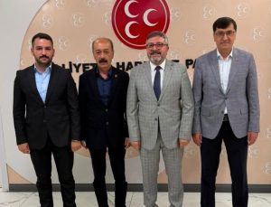 Başkan Kahveci ve Yenikaya’dan MHP Kütahya’nın yeni yönetimine ziyaret