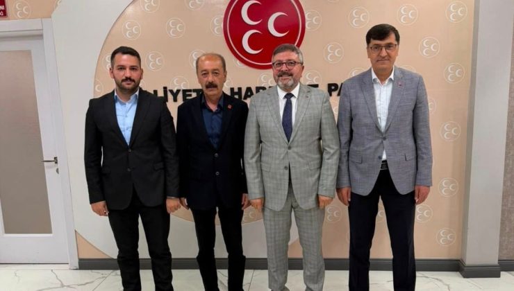 Başkan Kahveci ve Yenikaya’dan MHP Kütahya’nın yeni yönetimine ziyaret