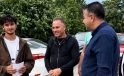 Başkan Akel sınava giren öğrencilerin ve ailelerinin heyecanına ortak oldu