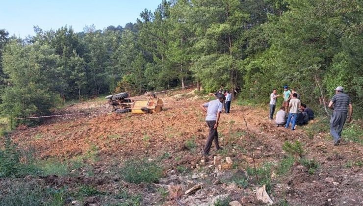 Devrilen traktörün altında kalan adam hayatını kaybetti