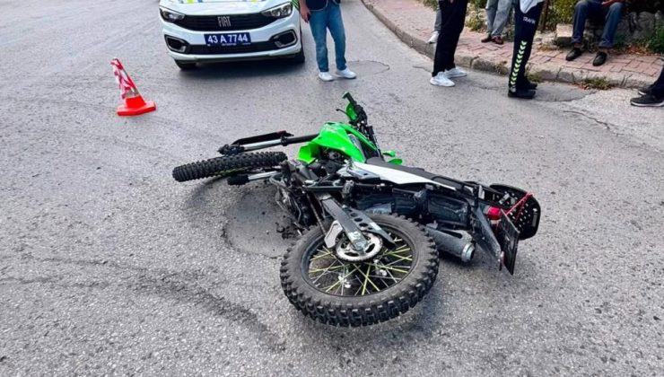 Otomobil ile motosiklet çarpıştı: 1 yaralı