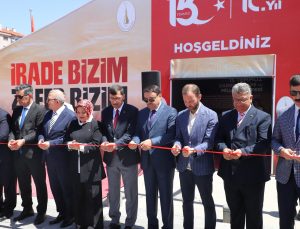 ’15 Temmuz Anma ve Deneyimleme Çadırı’ Zafer Meydanı’nda açıldı