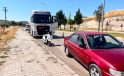 Gaz yüklü tır otomobile çarptı, 1 kişi ağır yaralandı