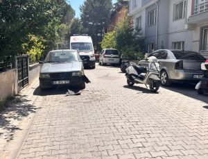 Otomobil ile motosiklet çarpıştı: 1 yaralı