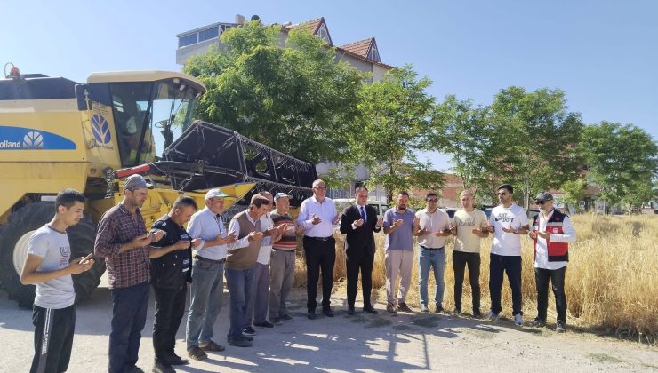 Hububat hasadı dualarla başladı