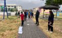 Sağanak yağış oryantiring heyecanına engel olamadı
