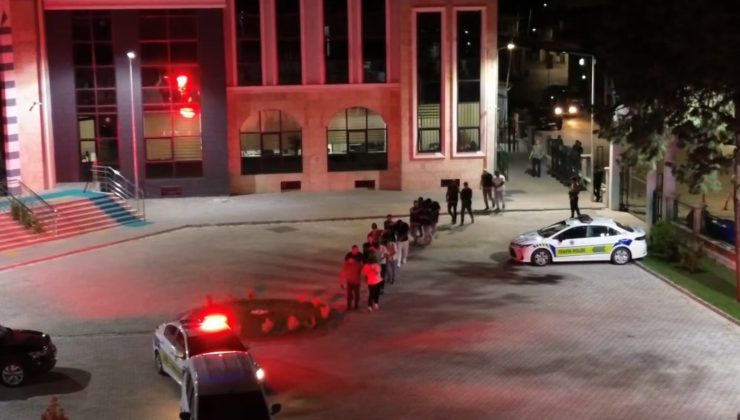 Gediz merkezli uyuşturucu operasyonu: 24 gözaltı