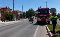 Yangına giden arazöz ile motosikletle çarpıştı: 1 yaralı