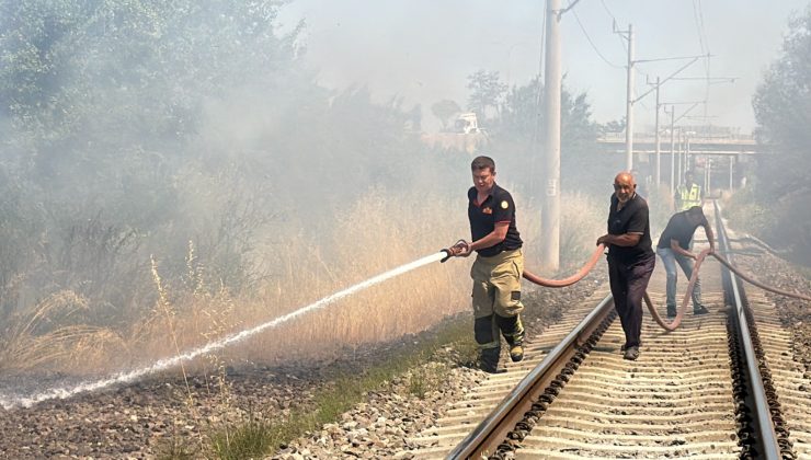 YANGINDA 11 GÜVERCİN TELEF OLDU, TREN SEFERLERİ DURDURULDU
