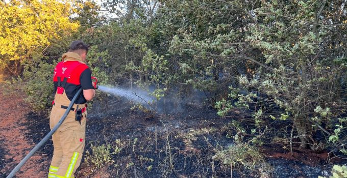 Kütahya OSB İtfaiyesi, iki köydeki yangına hızla müdahale etti