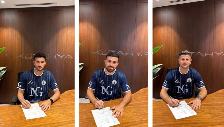 KÜTAHYASPOR 3 YENİ TRANSFERİNİ DUYURDU