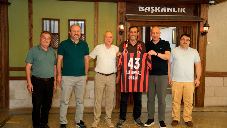 TKİ Tavşanlı Linyitspor yönetimi Başkan Derin’i ziyaret etti