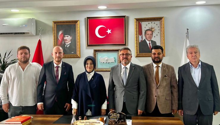 MHP heyeti AK Parti İl Başkanı Erenler’i ziyaret etti