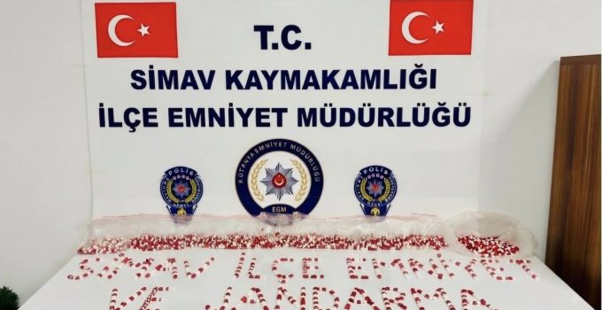 3 BİN 716 ADET SENTETİK HAP ELE GEÇİRİLDİ