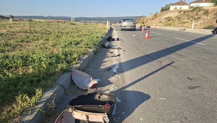 Otomobilin çarptığı elektrikli bisikletin sürücüsü hayatını kaybetti