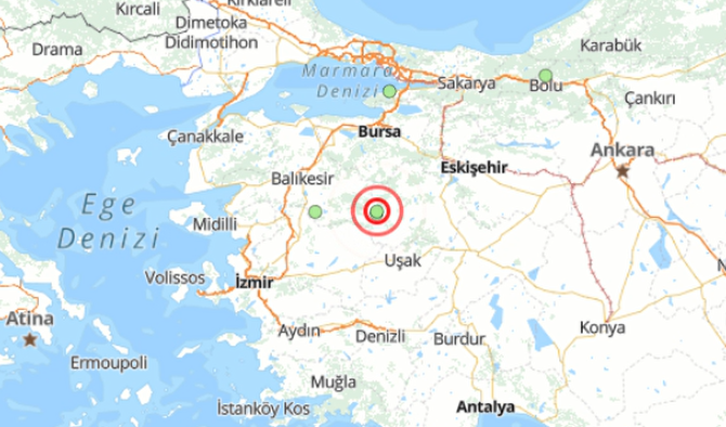 KÜTAHYA’DA DEPREM HAREKETLİLİĞİ: SON 24 SAATTE 25 SARSINTI