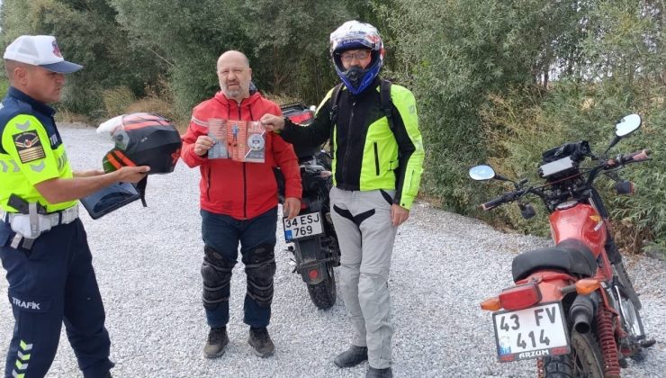 Motosiklet ve motorlu bisiklet sürücülerine yönelik denetim yapıldı
