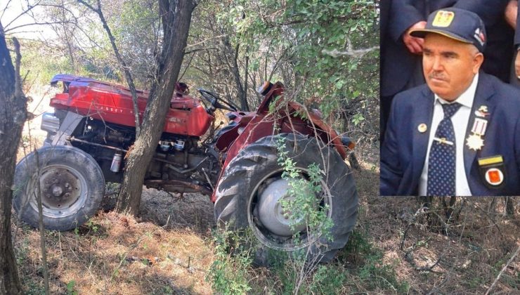 Devrilen traktörün altında kalan Kıbrıs Gazisi hayatını kaybetti