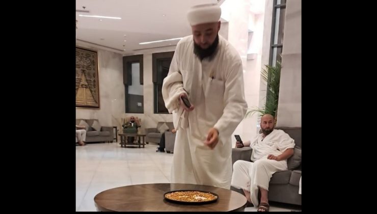 Tavşanlılı esnaftan kutsal topraklarda leblebi ikramı