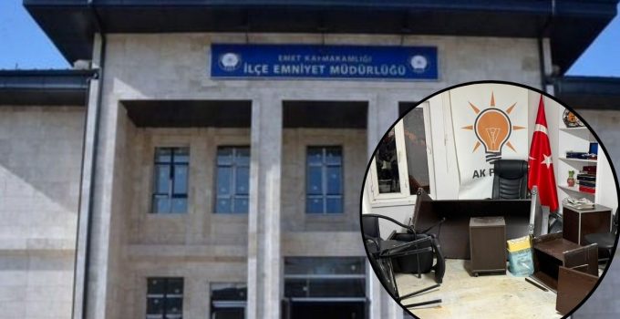 Emet’te AK Parti İlçe Başkanlığı’na saldırının şüphelisi yakalandı