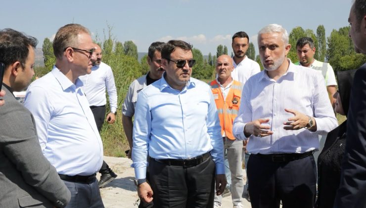 Yol çalışmaları yerinde incelendi: Simav-Güzelyurt yolunda virajlar için düzenleme yapılacak