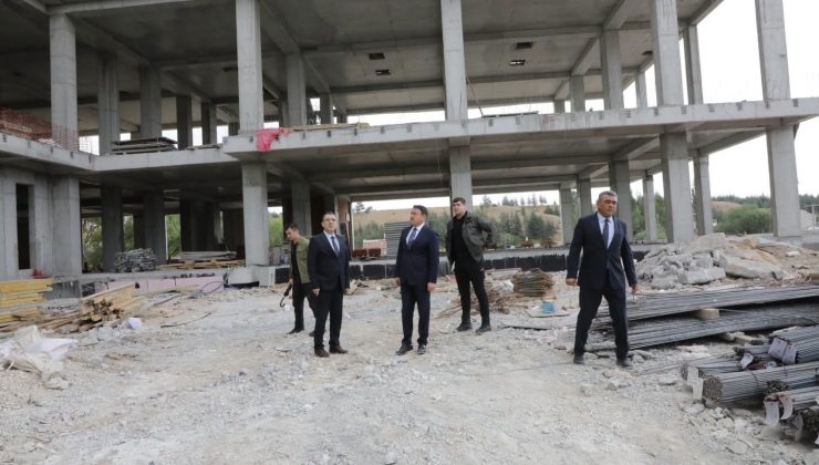 Vali Işın, Yoncalı’daki 5 yıldızlı otel yatırımını inceledi: ‘Yoncalı’nın turizm altyapısı güçleniyor’