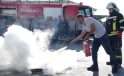 Tavşanlı Belediyesi itfaiye ekiplerinden yangın tatbikatı
