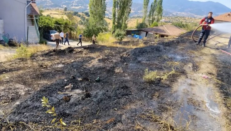 Ot yangını büyümeden kontrol altına alındı