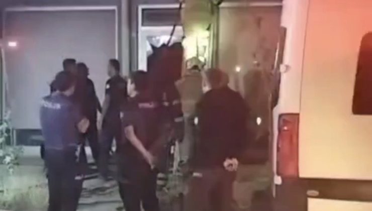 BEYAZ EŞYE SERVİSİNDE KORKUTAN YANGIN