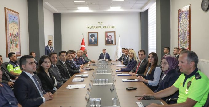 Kütahya’daki güvenlik ve asayiş çalışmaları ele alındı