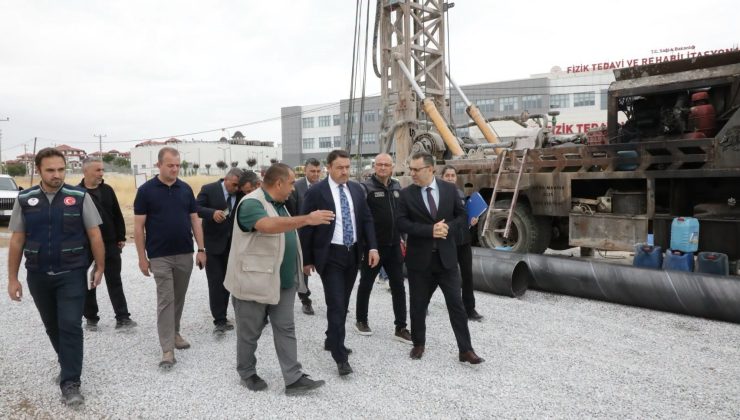 Yoncalı’da jeotermal üretim kuyusu için sondaj çalışmaları başladı