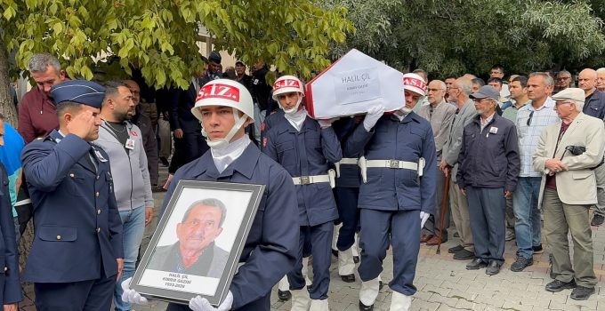 Kıbrıs gazisi Halil Çil son yolculuğuna uğurlandı