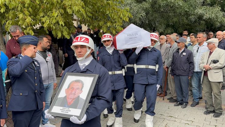Kıbrıs gazisi Halil Çil son yolculuğuna uğurlandı