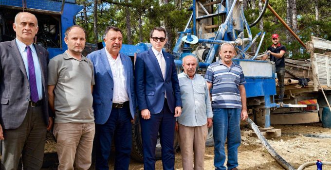 Hisarcık Aşağı Yoncaağaç köyünün su ihtiyacı için çalışmalar sürüyor