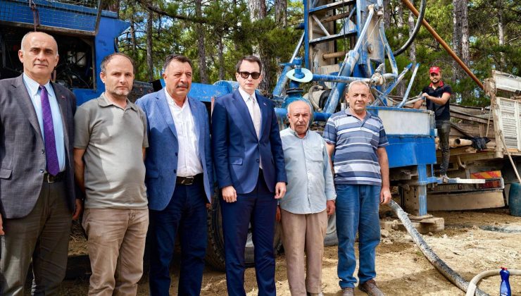 Hisarcık Aşağı Yoncaağaç köyünün su ihtiyacı için çalışmalar sürüyor