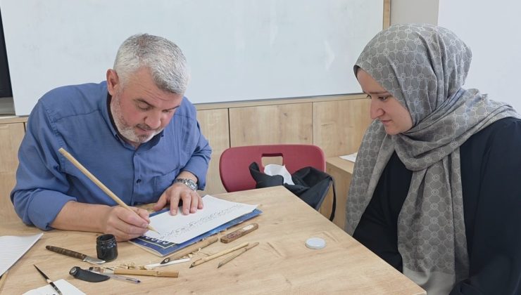 Kütahya’da ‘Hüsn-i Hat Kursu’na büyük ilgi