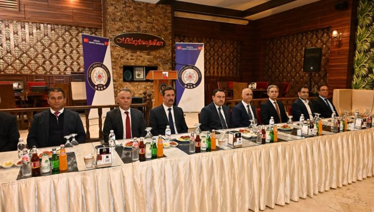Emniyet Müdürü Osman Elbir için veda yemeği düzenlendi