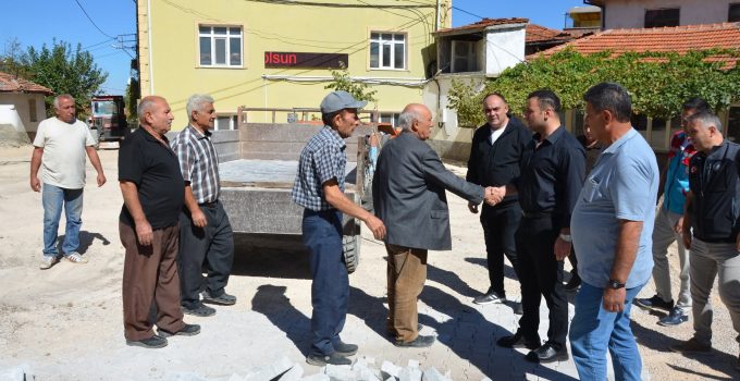 Kaymakam Başkapan, Eseler köyünde sürdürülen çalışmaları inceledi