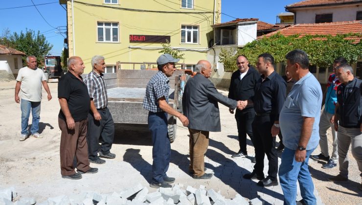Kaymakam Başkapan, Eseler köyünde sürdürülen çalışmaları inceledi